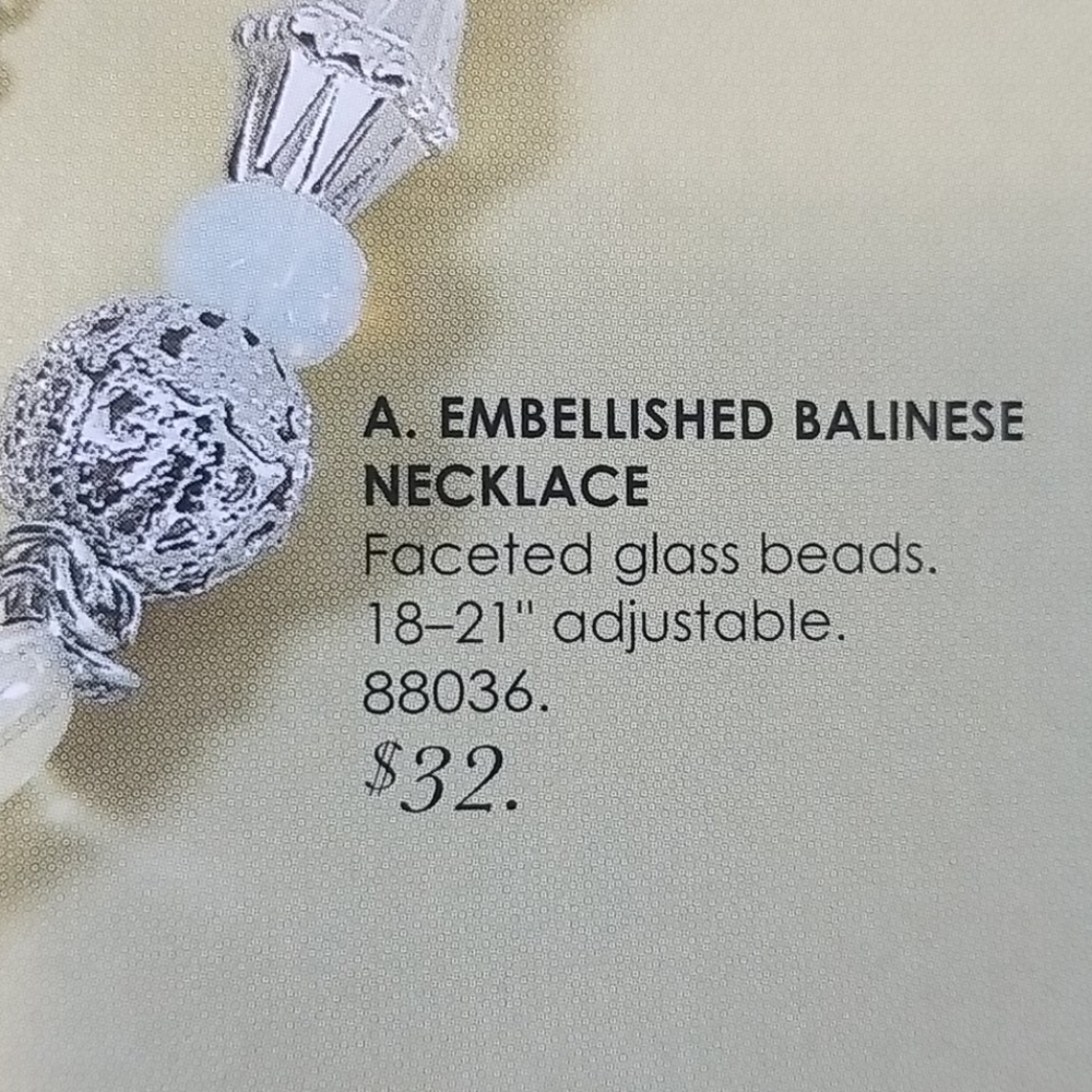 Cookie Lee faceted glass bead silver necklace and 3 bracelet set NWT - Picture 6 of 8